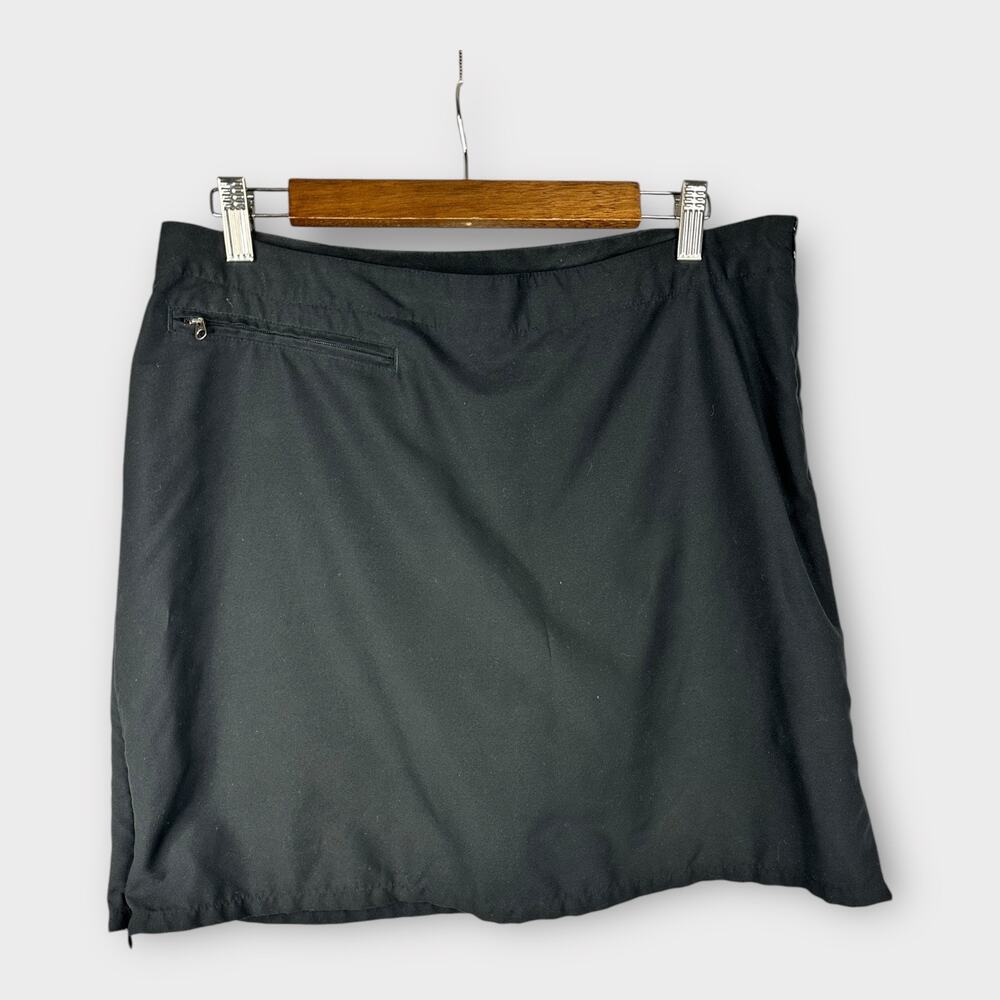 Patagonia Womens size 12 Duway Skirt Skort Black Hiking Outdoor Golf 58611s8